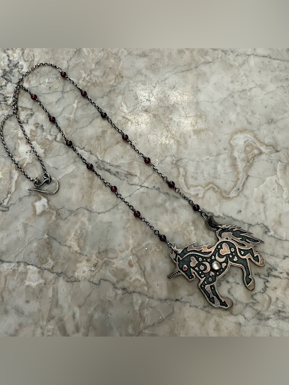 Sterling Unicorn Pendant